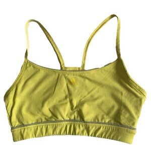 Adidas Climalite Mustard Green Sports Bra Sz S